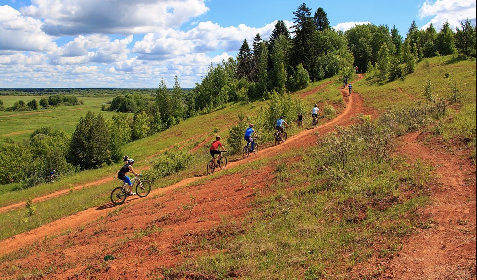 Mountain biking course in Granada