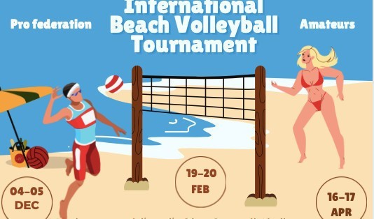 International beach volleyball tournament M/F